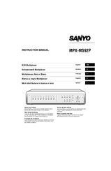 Sanyo MPX-MS92P Instruction Manual