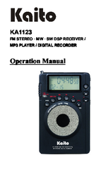 Kaito KA1123 Operation Manual