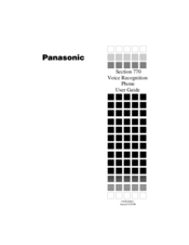 Panasonic Section 770 User Manual