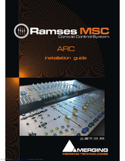 Merging ramses msc arc Installation Manual