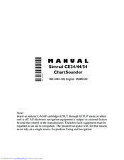 Simrad CE44 ChartSounder Manual