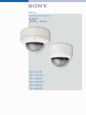 Sony Super HAD CCD SSC-CD73VT Manual