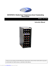 Whynter WC-211DZ Instruction Manual