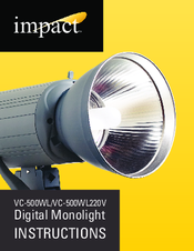 impact VC-500WL Instructions Manual