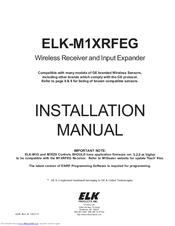 Elk ELK-M1XRFEG Installation Manual