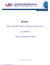 ZDC ZA-5000-D Quick Installation Manual