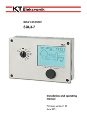 KT-Elektronik SOL3-7 Installation And Operating Manual