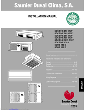 Saunier Duval SDHE 065 K Installation Manual