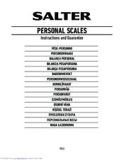 Salter 9055 Instructions And Guarantee