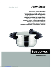 tescoma Prominent Instructions For Use And Cooking