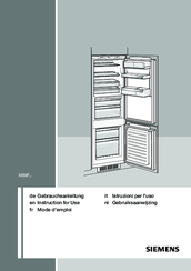 Siemens KI39F series Instructions For Use Manual
