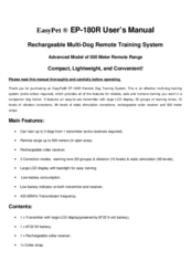 EasyPet EP-180R User Manual