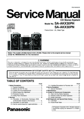 Panasonic SA-AKX30PN Service Manual