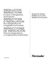 Thermador FREEDOM T24IR70 Installation Instructions Manual