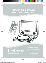 LEXIBOOK DVDP4SPZ Instruction Manual