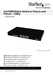 StarTech.com VS424HDPIP User Manual
