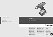 Bosch GSR Professional 14 Original Instructions Manual