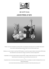 Fritel JP 9970 Manual