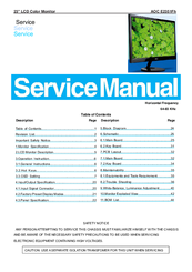 AOC e2351Fh Service Manual