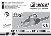 Efco EF 1800E Operators Instruction Book