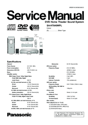 Panasonic SA-HT640WPL Service Manual