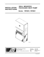 Bard WH301 Installation Instructions Manual