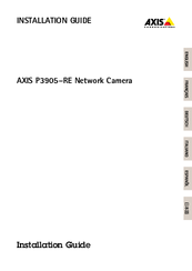 Axis P3905-RE Installation Manual