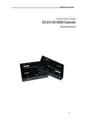 HDBaseT SX-EH100 Operating Instructions Manual