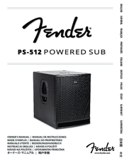 Fender PS-512 Owner's Manual