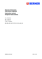 Berner BP 40-82 C Original Instructions Manual