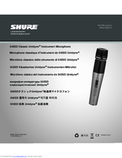 Shure 545SD-LC Classic Unidyne Manual