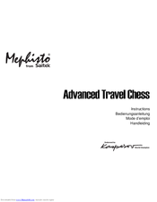 Mephisto Advanced Travel Chess Instructions Manual