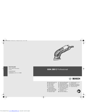 Bosch GDA 280 E Professional Original Instructions Manual