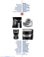 DeLonghi ICM14011 Instructions For Use Manual