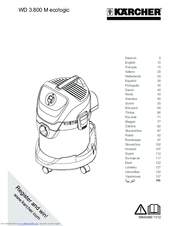 Kärcher WD 3.800 M eco!ogic Manual