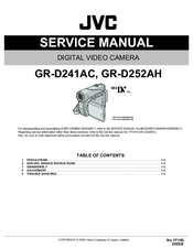 JVC GR-D252AH Service Manual