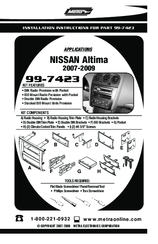 Metra Electronics 99-7423 Installation Instructions Manual