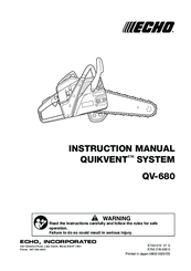 Echo QV-680 Instruction Manual