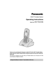 Panasonic KX-TCA155 Operating Instructions Manual