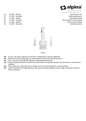 Alpina SF-1002 Instructions For Use Manual