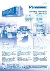 Panasonic CU-4E23JBE Operating Instructions Manual