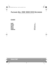 Packard Bell EDR 2000 Manual