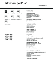 Hotpoint LFTA+ 2284 Operating Instructions Manual