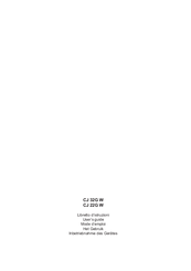 SCHOLTES CJ 22G W User Manual