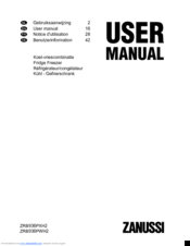 Zanussi ZRB936PWH2 User Manual
