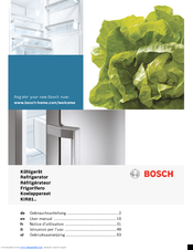 Bosch KIR81AF30 User Manual