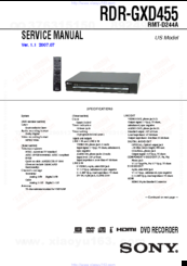 Sony rmt-d244a Service Manual