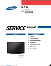 Samsung HL67A750A1FXZA Service Manual