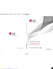 LG 501C Owner's Manual
