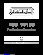 DeLonghi DFG 901SS User Operating Instructions Manual